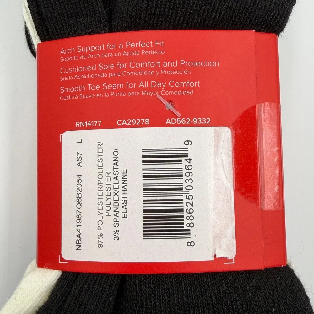 New Balance Cushioned Ankle Socks Mens 8-12.5 Black Multi NWT 12 Pairs Total
